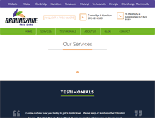 Tablet Screenshot of groundzone.co.nz